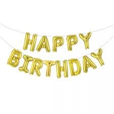 Foil Ballon Banner Birthday