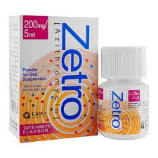 Zetro 200mg 5ml 15ml susp