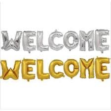 Foil Ballon Banner welcome