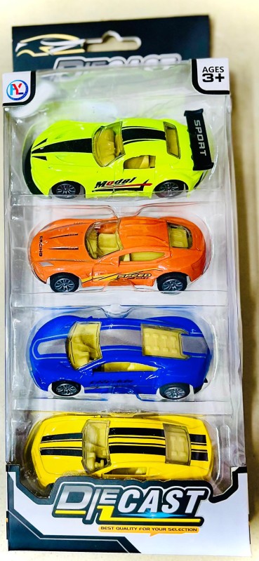 Metal Car Pack of 4