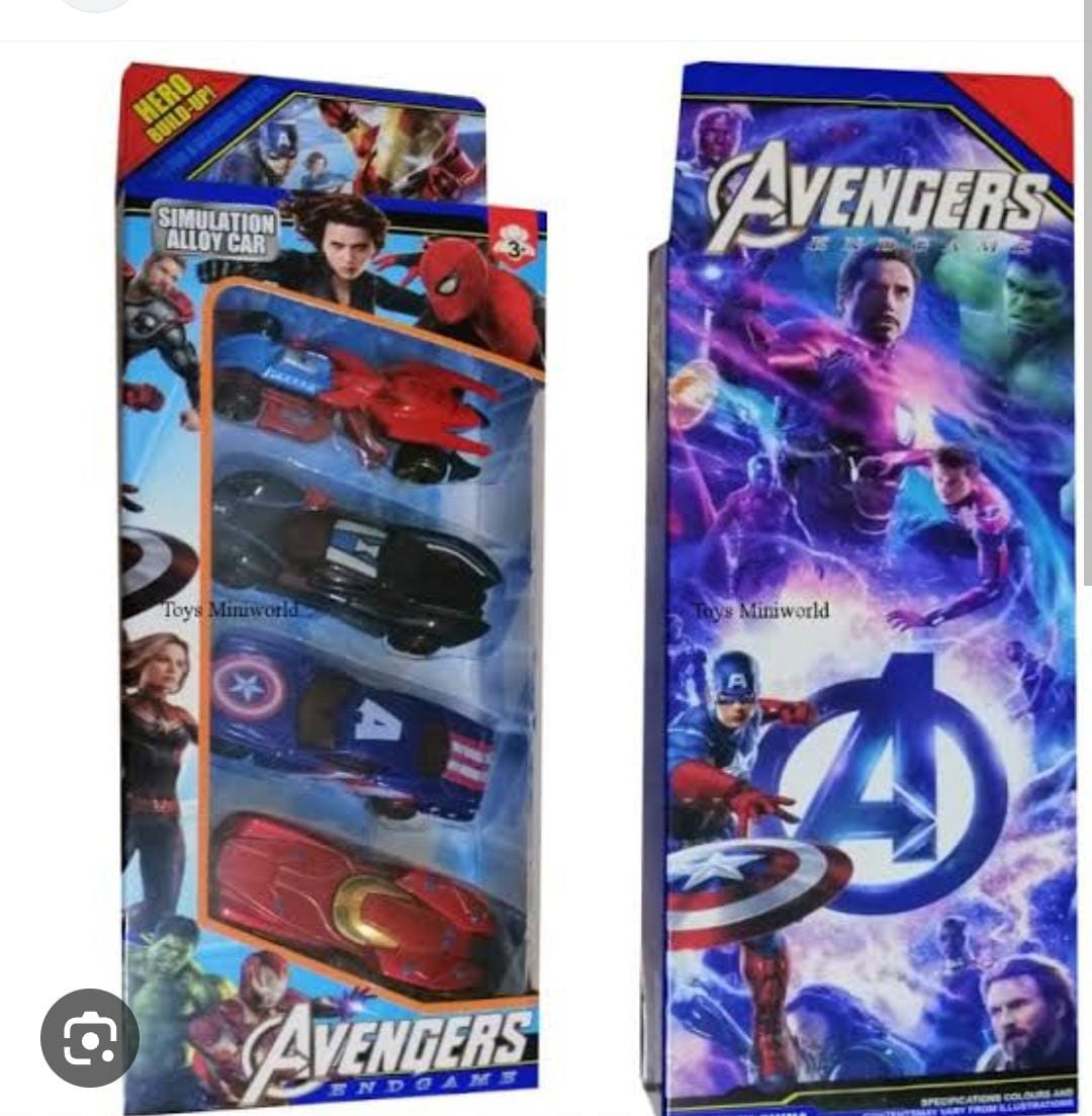 Avenger Metal Car Pack of 4